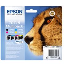 Epson Multipack 4-colours T0715 DURABrite Ultra Ink | T0715 CLR MULTIPACK DURABRITE RF | Quzo UK