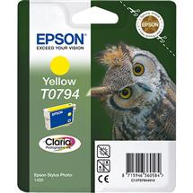 Epson Owl Singlepack Yellow T0794 Claria Photographic Ink. Colour ink