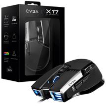 Evga X17 Gaming Mouse Wired Black Customizable 16000 Dpi 5 Profiles 10