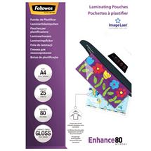 Fellowes ImageLast A4 80 Micron Laminating Pouch - 25 pack