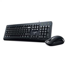Genius Keyboard and Mouse Bundle | Genius Computer Technology KM-160 keyboard Mouse included USB Black