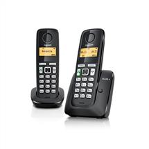 Gigaset A220A Duo Analog/DECT telephone Caller ID Black