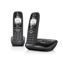 Gigaset AS405A Duo Analog/DECT telephone Caller ID Black