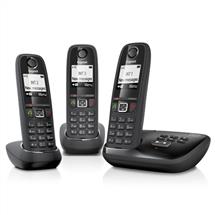 Gigaset AS405A Trio Analog/DECT telephone Caller ID Black