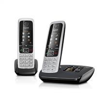 Gigaset C430A Duo Analog/DECT telephone Caller ID Black, Silver
