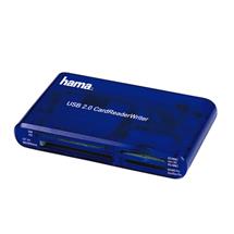 Hama 0055348 USB 2.0 Blue card reader | Quzo UK