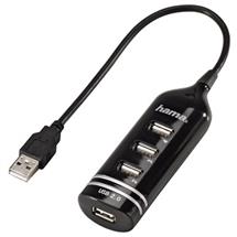 Hama USB 2.0 Hub 1:4, black | In Stock | Quzo UK