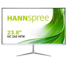 Silver, White | Hannspree HC240HFW, 60.5 cm (23.8"), 1920 x 1080 pixels, Full HD, LED,