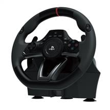 PC Steering Wheel | Hori PS4052E Gaming Controller Black USB Steering wheel + Pedals