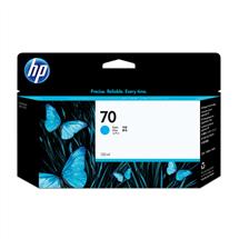 HP 70 130ml Cyan DesignJet Ink Cartridge. Colour ink type: