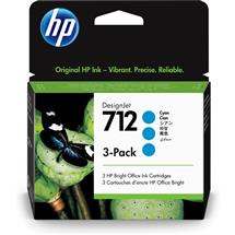 HP 712 3-pack 29-ml Cyan DesignJet Ink Cartridge | In Stock
