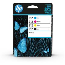 HP 912 | HP 912 4-pack Black/Cyan/Magenta/Yellow Original Ink Cartridges