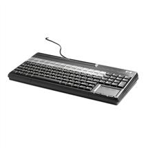 HP POS USB Keyboard with Magnetic Stripe Reader | HP POS KEYBOARD MSR LOC- EUR | Quzo UK