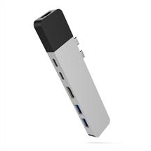 HYPER USB Hubs | HYPER GN28NSILVER, Wired, 100 W, 3.5 mm, 1000 Mbit/s, Silver, MicroSD