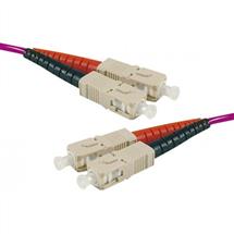 Hypertec 392506-HY fibre optic cable 10 m OM4 2x SC Pink