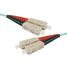 Hypertec ProConnectLite fibre optic cable 10 m SC OM3 Aqua colour