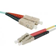 Hypertec ProConnectLite fibre optic cable 5 m SC LC OM4 Aqua colour
