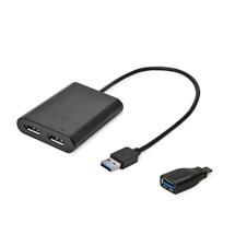 itec USB 3.0 / USBC Dual 4K DP Video Adapter, 3.2 Gen 1 (3.1 Gen 1),