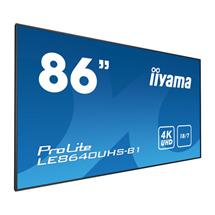 iiyama LE8640UHSB1, 2.17 m (85.6"), LED, 3840 x 2160 pixels, 410