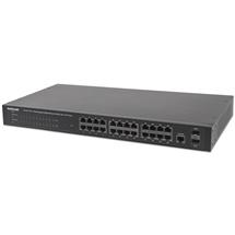 Intellinet 24-Port Gigabit Ethernet PoE+ Web-Managed Switch with 2 SFP Ports, 24 x PoE ports, IEEE | 24Port Gigabit Ethernet PoE+ WebManaged Switch with 2 SFP Ports, 24 x