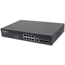 8Port Gigabit Ethernet PoE+ WebManaged Switch with 2 SFP Ports, IEEE