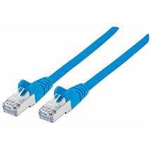 Intellinet Network Patch Cable, Cat7 Cable/Cat6A Plugs, 10m, Blue,