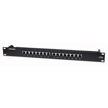Intellinet Patch Panel, Cat5e, FTP, 16Port, 1U, Shielded, 90° TopEntry