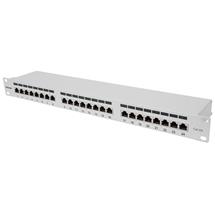 Intellinet Patch Panel, Cat6a, FTP, 24Port, 1U, Shielded, 90° TopEntry