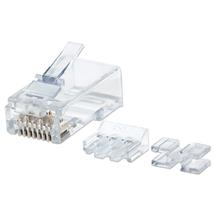 Intellinet RJ45 Modular Plugs, Cat6A, UTP, 3prong, for solid wire, 15