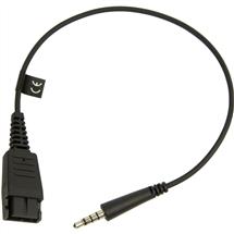 Jabra Telephone Cables | Jabra 88000099. Connector 1: QD, Connector 2: 3.5 mm. Product colour:
