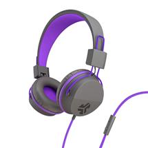 JLab JBuddies Kids Headphones - Grey/Purple | In Stock