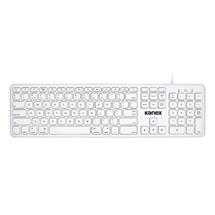 White | Kanex K166-1259-UK USB QWERTY UK English White keyboard