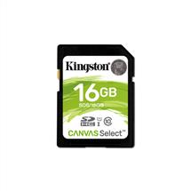 Kingston Technology Canvas Select memory card 16 GB SDHC Class 10