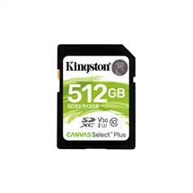Kingston Technology 512GB SDXC Canvas Select Plus 100R C10 UHSI U3