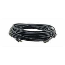 15.2m USB 2.0A M-AF Active Extender Cable - Black | Quzo UK