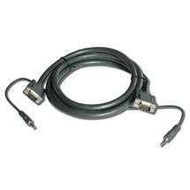 4.6m VGA 15Pin & 3.5mm Stereo Audio Jack Male to Male Cable