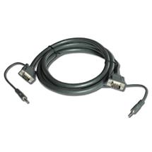 7.6m VGA 15Pin & 3.5mm Stereo Audio Jack Male to Male Cable