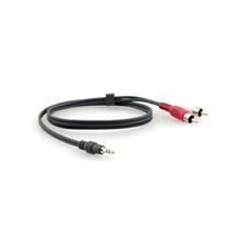 Kramer Electronics 3.5mm - 2 RCA, 3m audio cable Black, Red, White