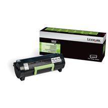Lexmark 502. Black toner page yield: 1500 pages, Printing colours: