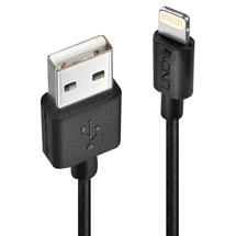Lindy 0.5m USB to Lightning Cable, Black | Quzo UK