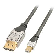 Lindy 0.5m CROMO Mini DisplayPort to DP Cable. Cable length: 0.5 m,