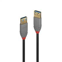 Lindy 1m USB 3.2 Type A Extension Cable, 5Gbps, Anthra Line, 1 m, USB