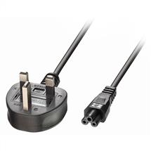 Lindy 1m UK 3 Pin to C5 Mains Cable, lead free | In Stock