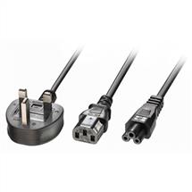 Lindy  | Lindy 2.5m UK 3 Pin Plug to IEC C13 and IEC C5 Splitter Extension