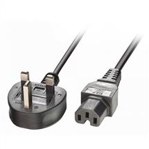 Power Cables | Lindy 2m Mains UK 3 Pin Plug to Hot Conditioned IEC C15 Power Cable –