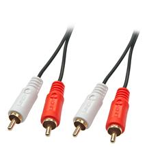 Black, red, White | Lindy 5m Premium Phono To Phono Cable | Quzo UK