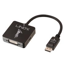 Lindy Video Cable | Lindy DisplayPort 1.2 to HDMI 1.4, DVI and VGA Active Converter