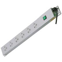 Lindy Power Distribution Unit | Lindy 6 Way UK Mains Sockets, Vertical PDU with IEC Mains Cable