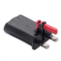 Lindy 73376 Type D (UK) Black power plug adapter | Quzo UK
