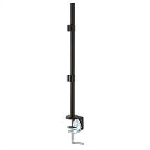 Lindy Flat Panel Mount Accessories | Lindy 700mm Pole with Desk Clamp, Black | Quzo UK